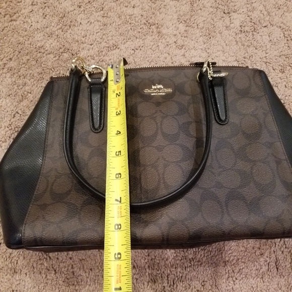 Black brown and gold Coach Purse - Picture 7 of 9